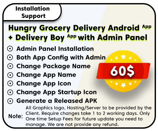 Hungry Grocery Delivery Android App and Delivery Boy App with Interactive Admin Panel - 6